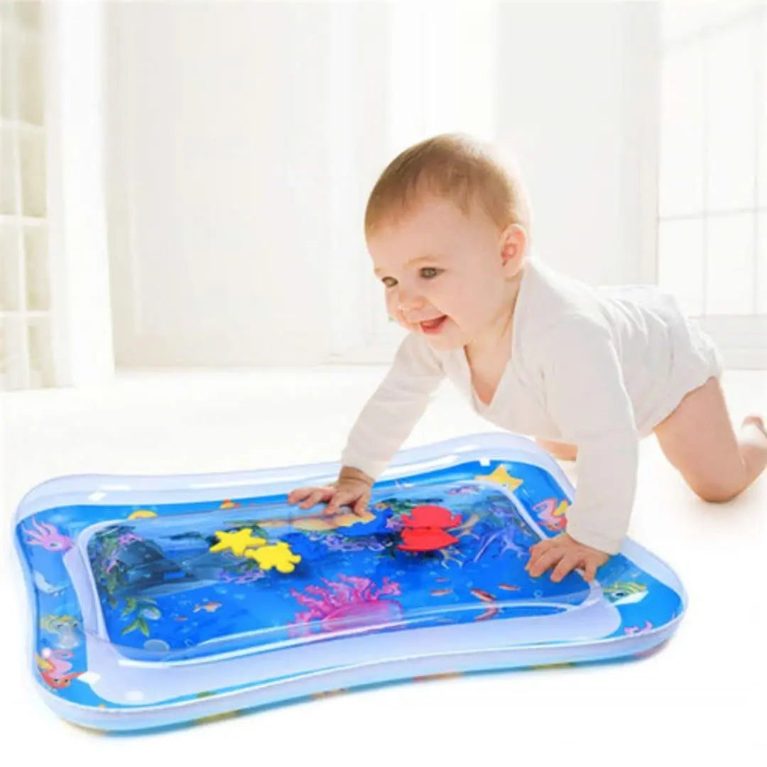 Inflatable Tummy Time Mat, Premium Baby Water Play Mat for Infants and Toddlers