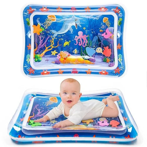 Inflatable Tummy Time Mat, Premium Baby Water Play Mat for Infants and Toddlers